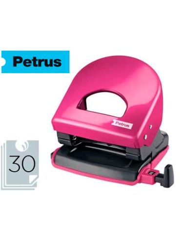 Taladrador petrus 62 wow fucsia metalizado capacidad 30 hojas