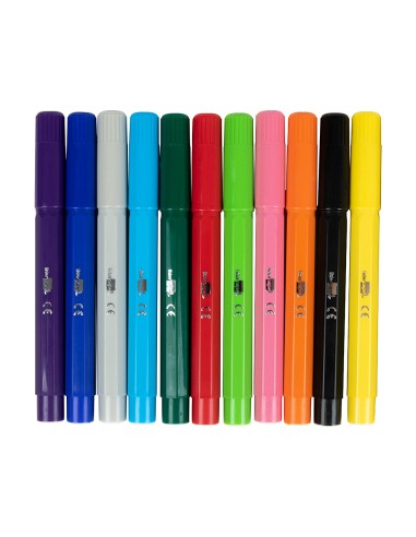 Rotulador liderpapel jumbo bolsa 12 unidades colores surtidos