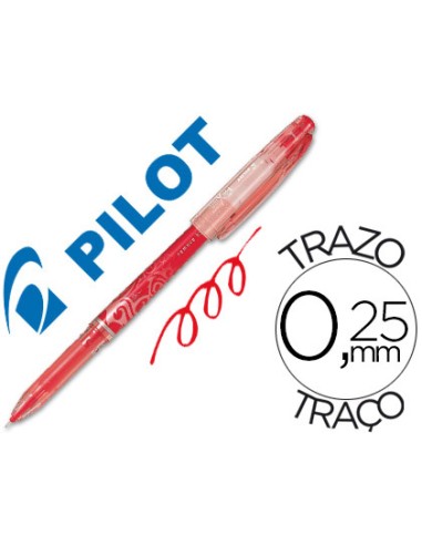 Boligrafo pilot frixion point punta de aguja color rojo