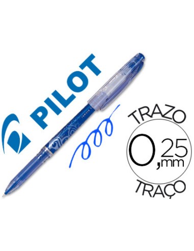 Boligrafo pilot frixion point punta de aguja color azul