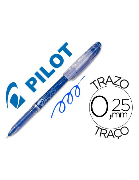 Boligrafo pilot frixion point punta de aguja color azul