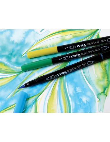 Rotulador lyra aqua brush duo caja de 24 colores