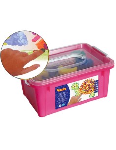 Pintura dedos jovi colores surtidos set esponja plantillas