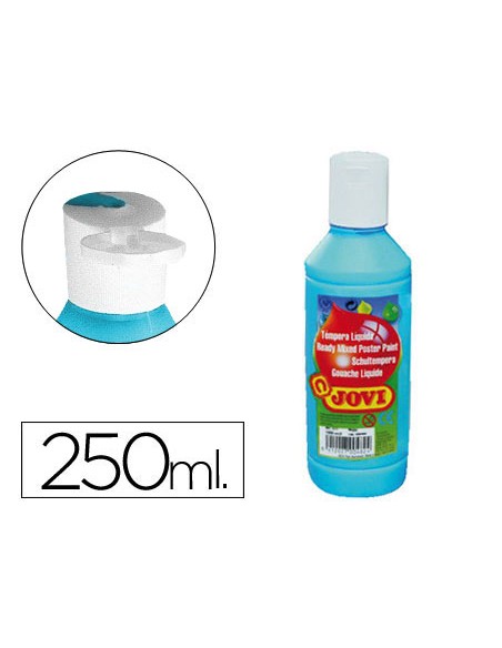 Tempera liquida jovi escolar 250 ml azul cyan