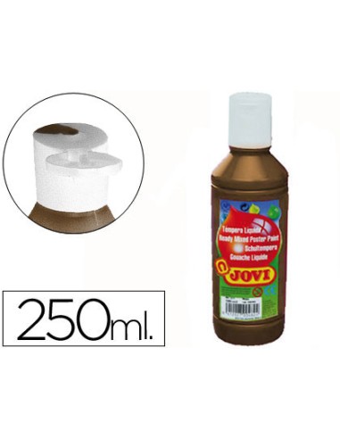 Tempera liquida jovi escolar 250 ml marron