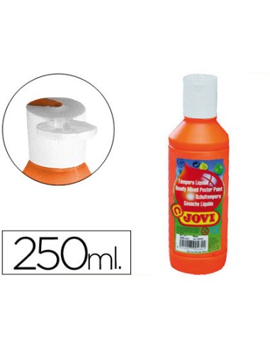 Tempera liquida jovi escolar 250 ml naranja