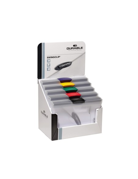 Carpeta swingclip dossier pinza lateral y giratoria din a4 capacidad 30 hojas colores surtidos