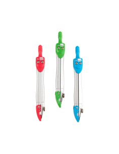Compas liderpapel con protector de punta colores surtidos