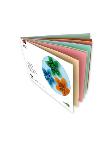 Bloc trabajos manuales liderpapel cartulina 297x420 mm 10 hojas colores surtidos