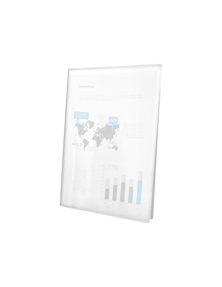 Carpeta liderpapel escaparate 47044 20 fundas polipropileno din a4 transparente translucido