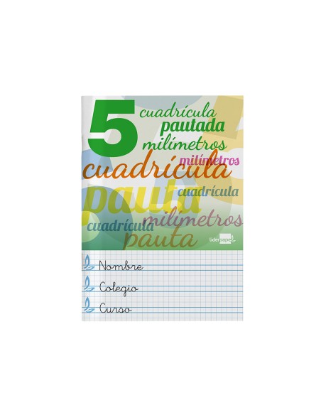 Libreta liderpapel pautaguia tapa cartoncillo 32 hojas din a5 70 g cuadriculado pautado 5 mm