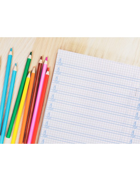 Libreta liderpapel pautaguia tapa cartoncillo 32 hojas din a5 70 g cuadriculado pautado 4 mm