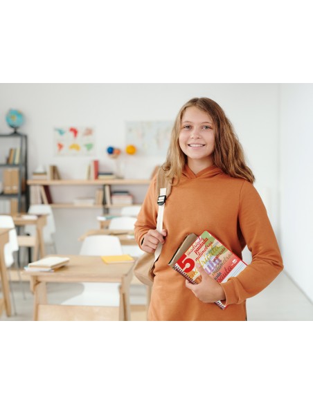 Cuaderno espiral liderpapel cuarto pautaguia tapa blanda 40h 75 gr cuadro pautado 5mm colores surtidos