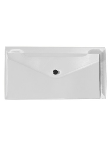 Carpeta liderpapel dossier broche polipropileno tamano sobre americano 260x140mm transparente