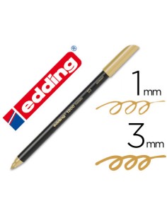 Rotulador edding punta fibra 1200 oro n 53 punta redonda 1 3 mm