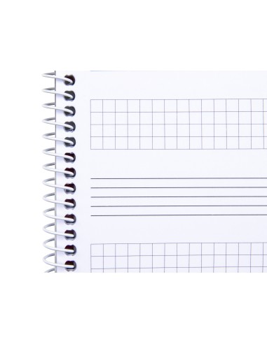 Bloc musica liderpapel combi pentagrama 3mm mas cuadricula de 4mm para anotaciones cuarto20 hojas 100g m2