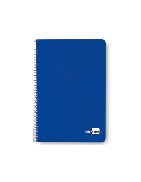 Cuaderno espiral liderpapel cuarto tapa dura 80h 60 gr cuadro 4mm con margen colores surtidos