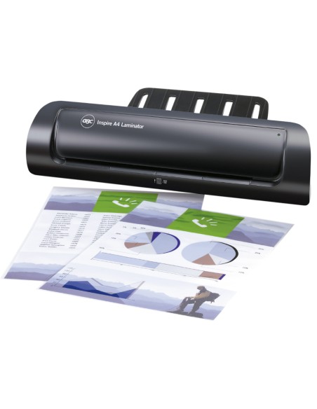 Plastificadora inspire din a4 2 rodillos hasta 80 mc Plastificadora inspire din a4 2 rodillos hasta 80 mc