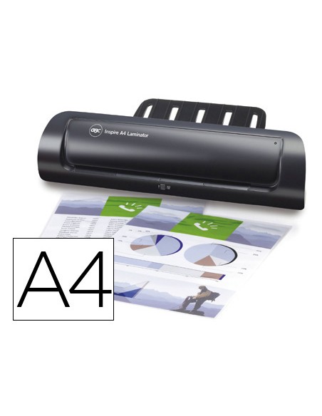 Plastificadora inspire din a4 2 rodillos hasta 80 mc Plastificadora inspire din a4 2 rodillos hasta 80 mc