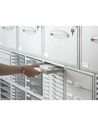 Fichero cajones de sobremesa archisystem 356x316x303 mm 3 cajones color gris