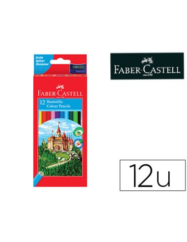 Lapices de colores faber castell c 12 colores hexagonal madera reforestada