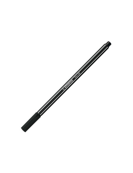 Rotulador stabilo acuarelable pen 68 negro punta gruesa 1mm