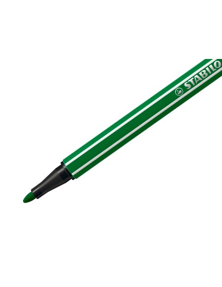 Rotulador stabilo acuarelable pen 68 verde esmeralda punta gruesa 1mm