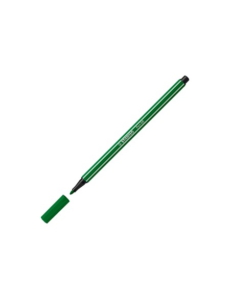 Rotulador stabilo acuarelable pen 68 verde esmeralda punta gruesa 1mm