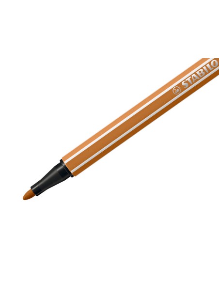 Rotulador stabilo acuarelable pen 68 ocre oscuro punta gruesa 1mm