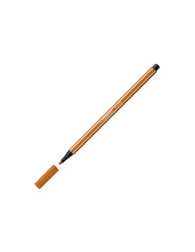 Rotulador stabilo acuarelable pen 68 ocre oscuro punta gruesa 1mm