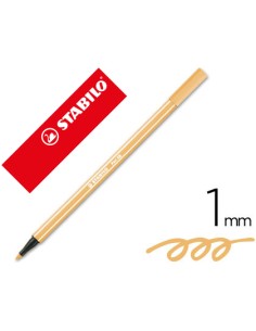 Rotulador stabilo acuarelable pen 68 ocre oscuro punta gruesa 1mm