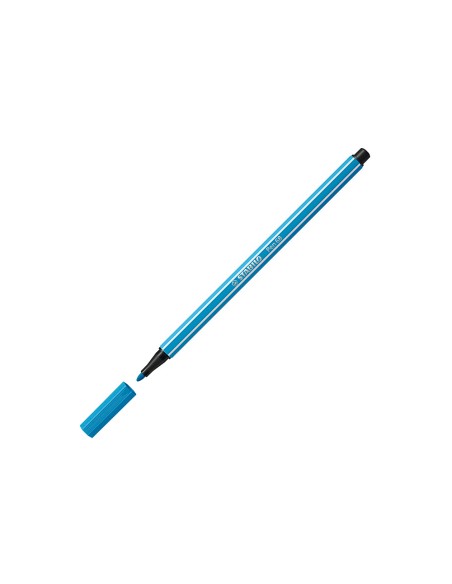 Rotulador stabilo acuarelable pen 68 azul celeste punta gruesa 1mm