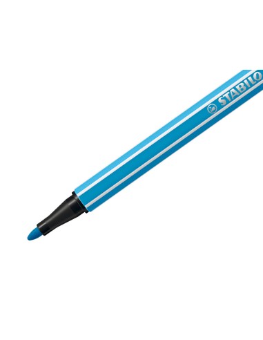Rotulador stabilo acuarelable pen 68 azul celeste punta gruesa 1mm