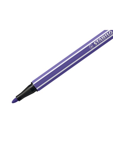 Rotulador stabilo acuarelable pen 68 violeta punta gruesa 1mm