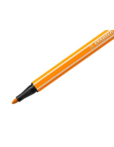 Rotulador stabilo acuarelable pen 68 naranja punta gruesa 1mm