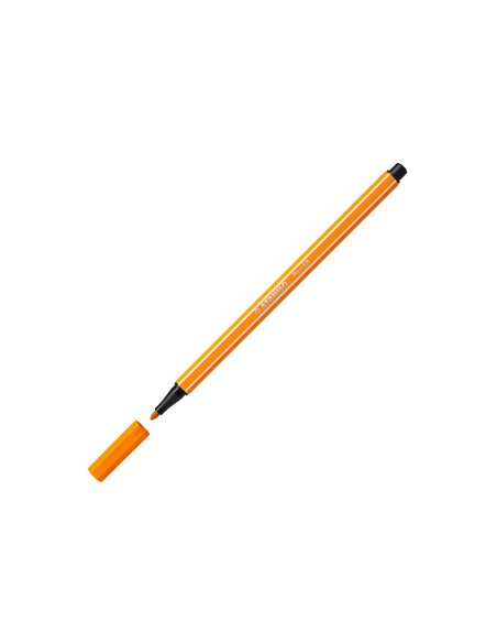 Rotulador stabilo acuarelable pen 68 naranja punta gruesa 1mm