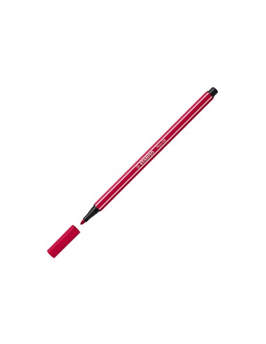 Rotulador stabilo acuarelable pen 68 rojo oscuro punta gruesa 1mm