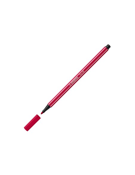 Rotulador stabilo acuarelable pen 68 rojo oscuro punta gruesa 1mm