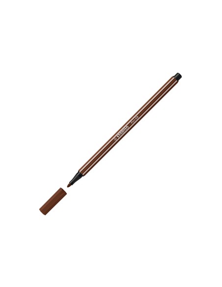 Rotulador stabilo acuarelable pen 68 marron punta gruesa 1mm