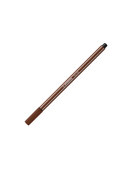 Rotulador stabilo acuarelable pen 68 marron punta gruesa 1mm
