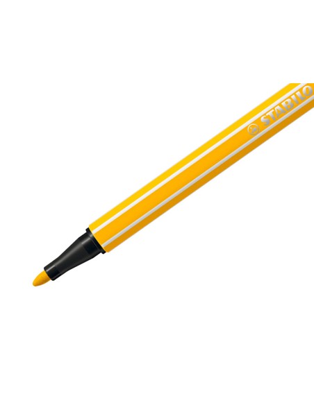 Rotulador stabilo acuarelable pen 68 amarillo limon punta gruesa 1mm