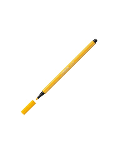 Rotulador stabilo acuarelable pen 68 amarillo limon punta gruesa 1mm
