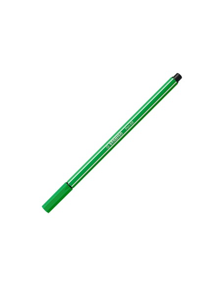Rotulador stabilo acuarelable pen 68 verde hoja punta gruesa 1mm