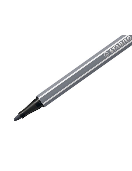 Rotulador stabilo acuarelable pen 68 gris azulado medio punta gruesa 1mm