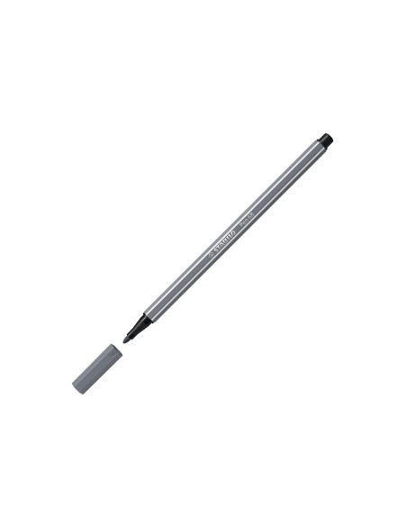 Rotulador stabilo acuarelable pen 68 gris azulado medio punta gruesa 1mm