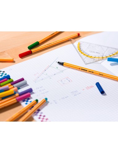 Rotulador stabilo punta de fib ra point 88 lila punta fina 04mm