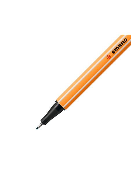 Rotulador stabilo punta de fib ra point 88 verde pino punta fina 04mm