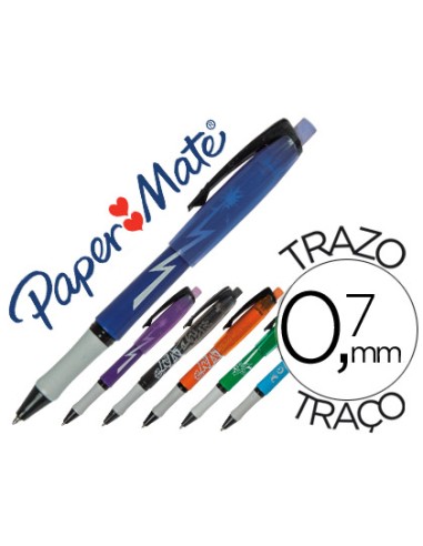 Boligrafo replay max fantasia colores surtidos con goma de borrar