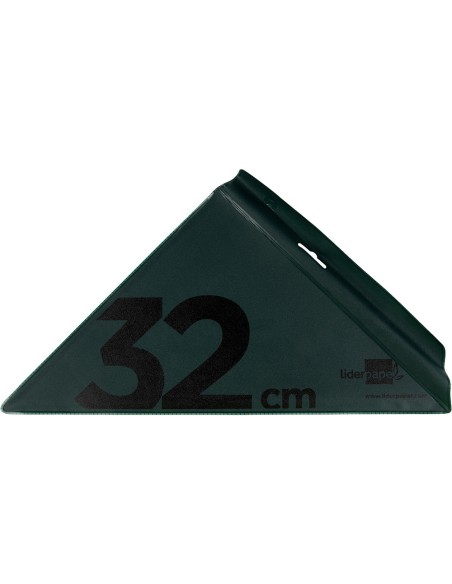Escuadra liderpapel 32 cm acrilico verde