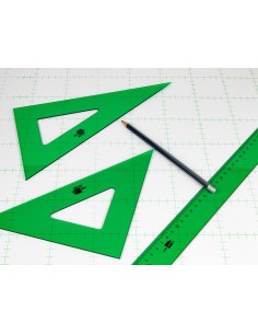 Escuadra liderpapel 21 cm acrilico verde